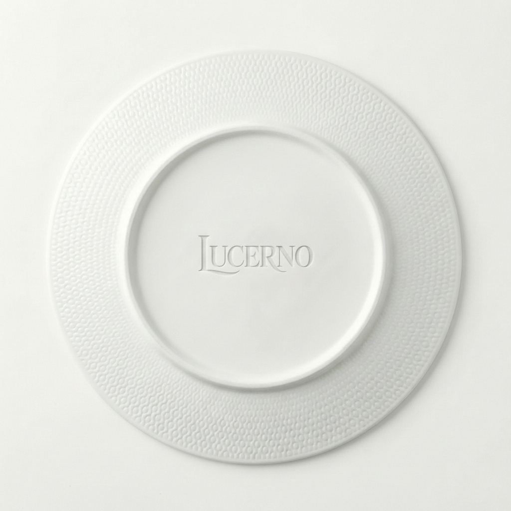 Lucerno Piatto Piano Moderno con Texture a Nido d'Ape