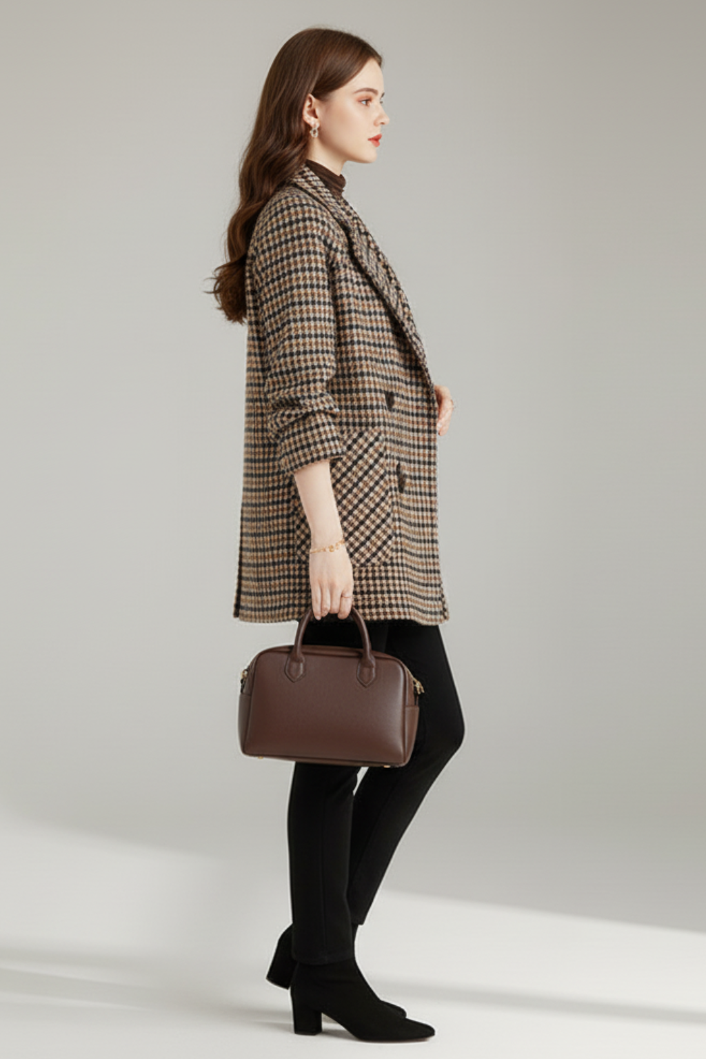 Giacca a Quadri da Donna per un'Eleganza Raffinata