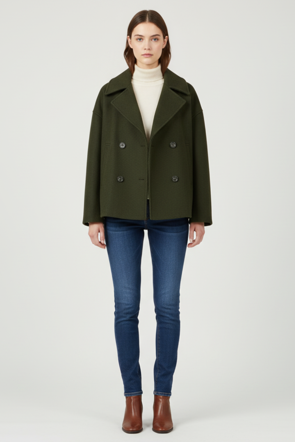 Giacca Cropped Doppiopetto da Donna