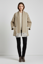 Cappotto Poppy da Donna con Sciarpa a Frange