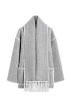 Cappotto Poppy da Donna con Sciarpa a Frange