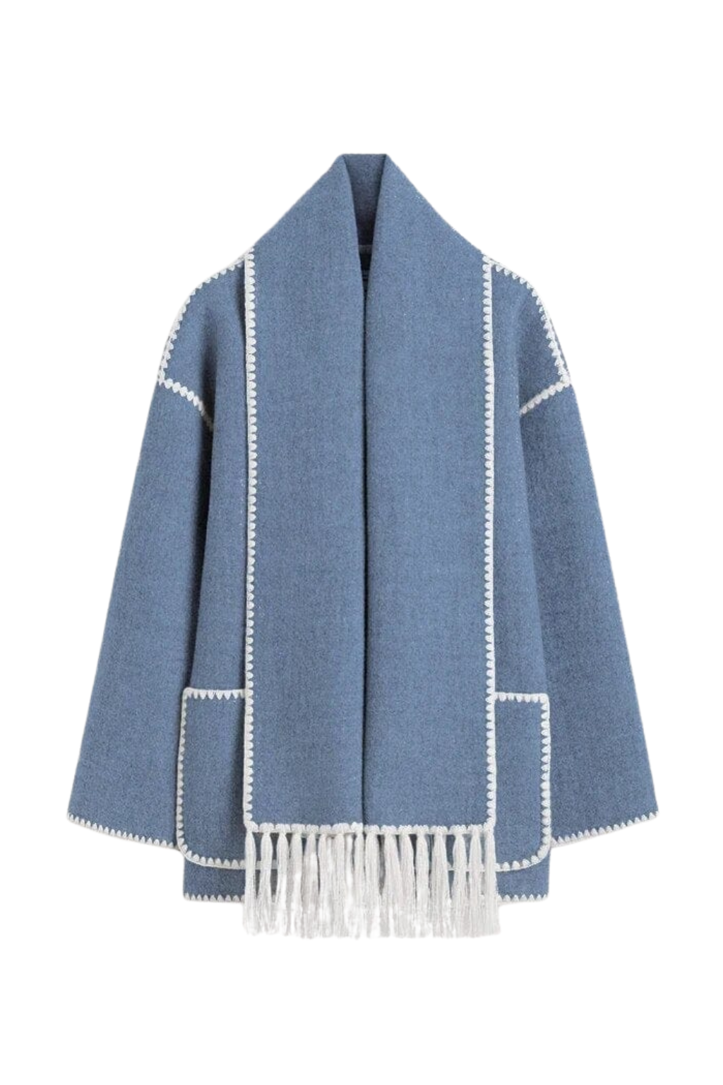 Cappotto Poppy da Donna con Sciarpa a Frange