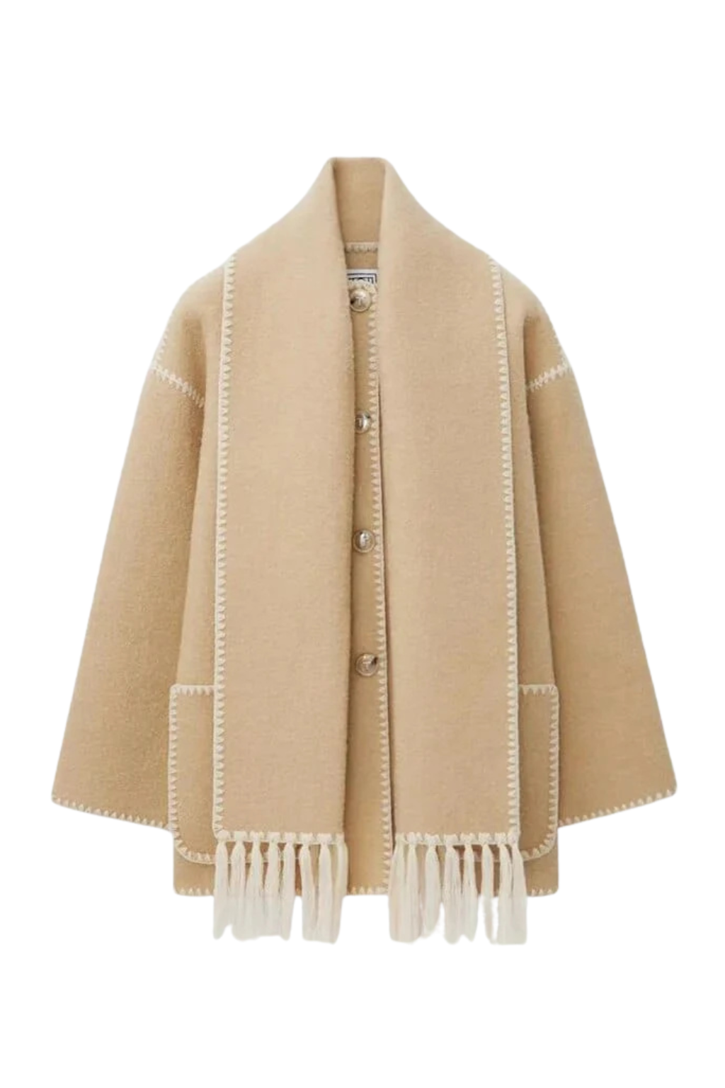 Cappotto Poppy da Donna con Sciarpa a Frange