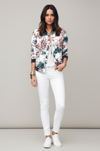Giacca Bomber Floreale Elegante da Donna
