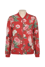 Giacca Bomber Floreale Elegante da Donna