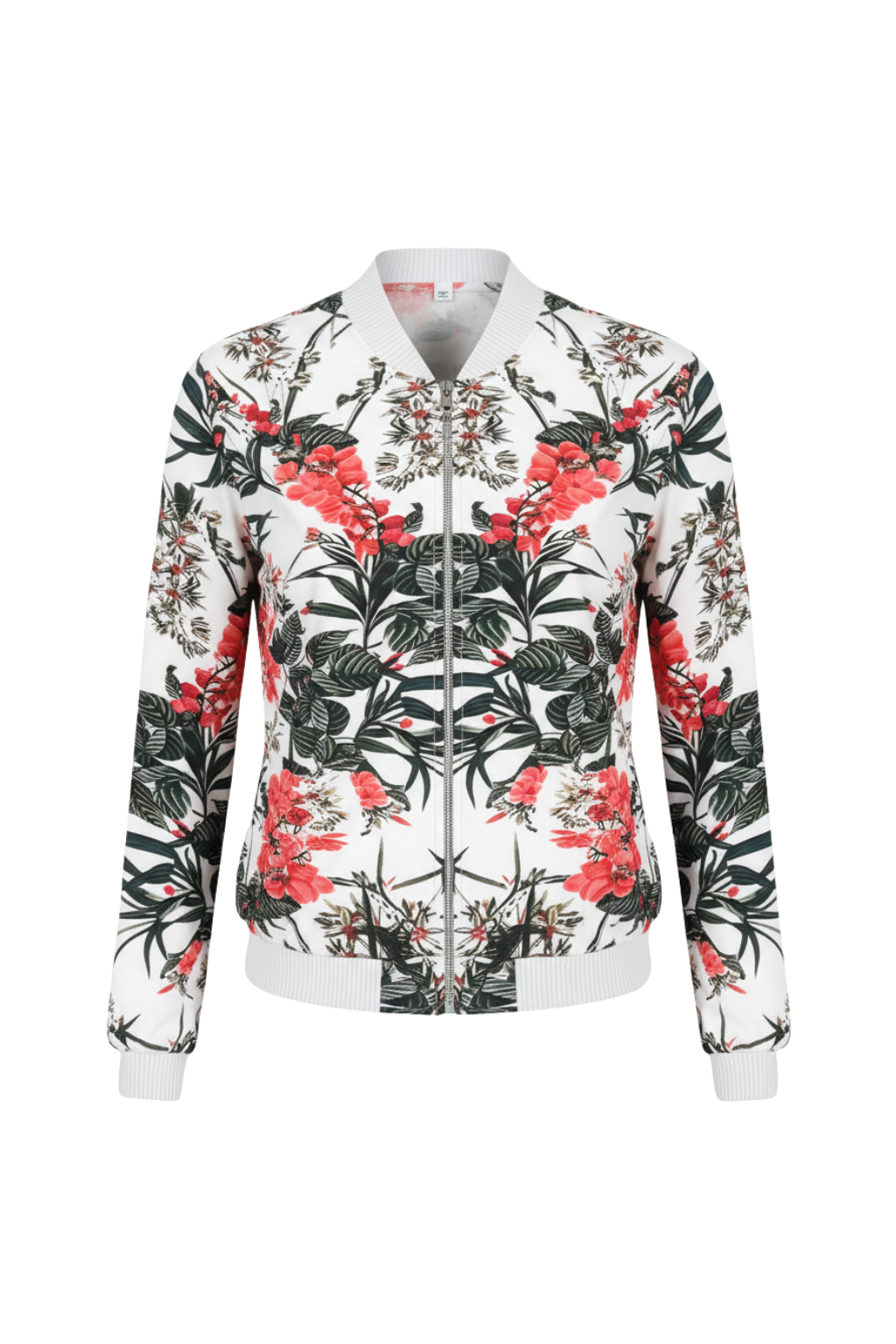 Giacca Bomber Floreale Elegante da Donna