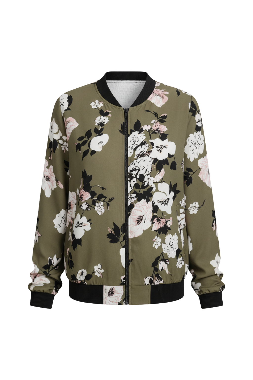 Giacca Bomber Floreale Elegante da Donna